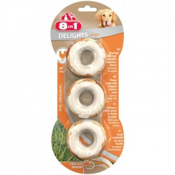 8IN1 - 8in1 Delights Rings Tavuklu Köpek Çiğneme Halkaları 3 lü 119 gr