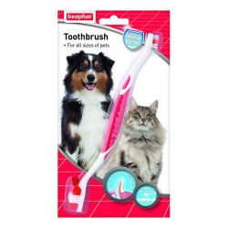 Beaphar - Beaphar İki Uçlu Köpek Diş Fırçası 22 cm