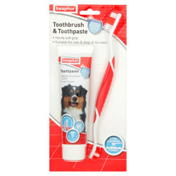 Beaphar - Beaphar Toothbrush Köpek Diş Fırçası ve Diş Macunu Seti