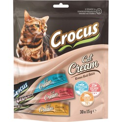 Crocus Karışık Çoklu Krema Kedi Ödülü 30*15 Gr - Thumbnail