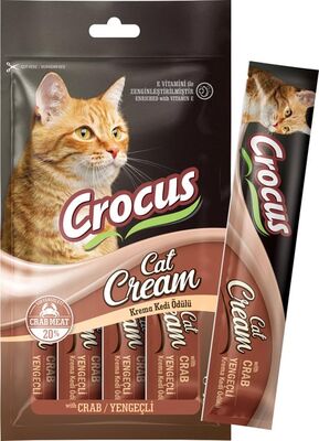 Crocus Yengeçli Krema Kedi Ödülü 4*15 Gr