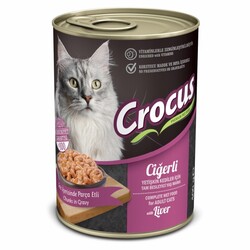 CroCus - Crocus Yetişkin Kedi Ciğerlii Yaş Mama 400gr