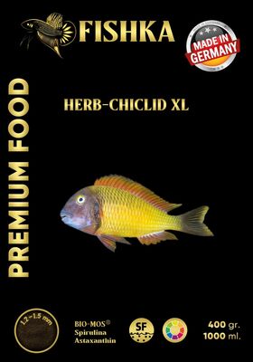 Fishka Herb Bitkisel Cichlid XL 1000ml 400gr 1.2-1.5mm