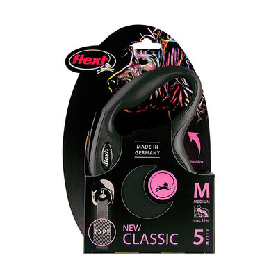 Flexi New Classsic 5M Şerit M Siyah