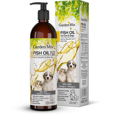 Garden Mix Kedi ve Köpek Somon Yağı 200Ml