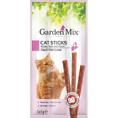 Gardenmix Ciğerli Kedi Stick Ödül 3x5gr 