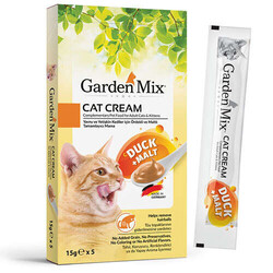 Garden Mix - Gardenmix Gurme Kedi Kreması Ördek+Malt 15GR+5