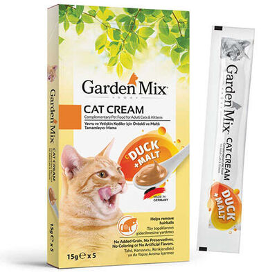 Gardenmix Gurme Kedi Kreması Ördek+Malt 15GR+5