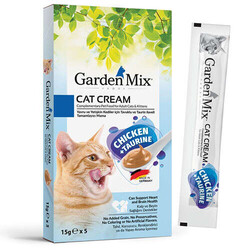 Garden Mix - Gardenmix Gurme Kedi Kreması Tavuk+Taurin 15GR+5