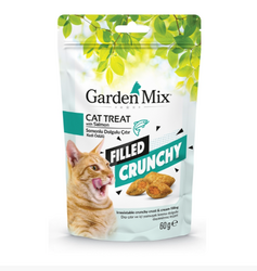 Garden Mix - Gardenmix Somonlu İçi Dolgulu Çıtır Kedi Ödülü 60Gr