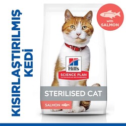 Hills - Hills Adult Sterilised SOMON Balıklı Kısırlaştırılmış Kedi Maması 10 Kg.