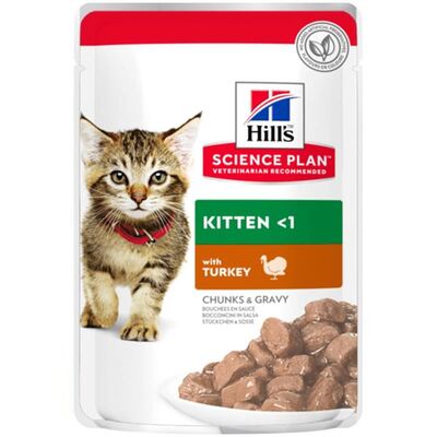 Hills Science Plan Chunks in Gravy Kitten Hindi Etli Yavru Kedi Yaş Maması 85 Gr