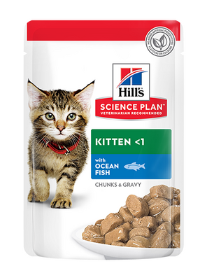 Hills SP Okyanus Balıklı Yavru Kedi Pouch Kedi Maması 12x85gr