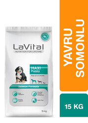 LaVital - LaVital Büyük Irk Yavru Kuru Köpek Maması (Maxi Puppy) Somonlu 15 Kg