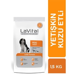 LaVital - LaVital Küçük Irk Yetişkin Kuru Köpek Maması (Mini Adult) Kuzu Etli 1,5 Kg