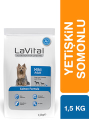 LaVital - LaVital Küçük Irk Yetişkin Kuru Köpek Maması (Mini Adult) Somonlu 1,5 Kg