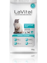 LaVital - LaVital Yetişkin Kuru Kedi Maması (Sensitive adult) Somonlu 12 Kg