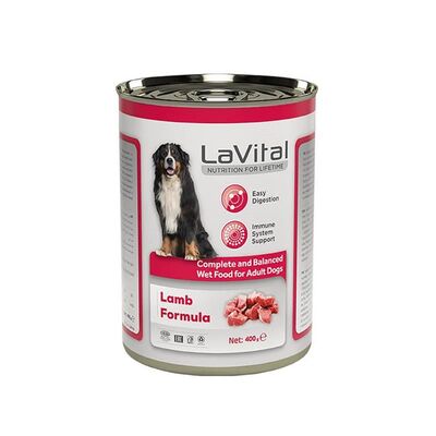 LaVital Yetişkin Yaş Köpek Maması(Adult) Kuzu Etli 400Gr