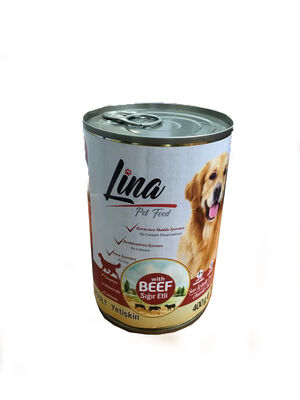 Lina Yetişkin Köpek Soslu Sığır Etli Parçalar 400gr.