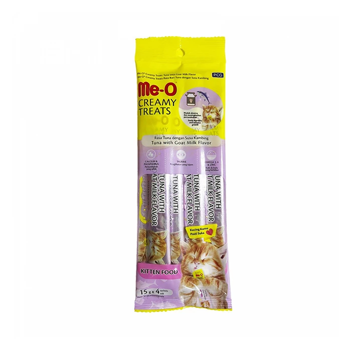 Me-o Creamy Kitten Ton Balığı Keçi Sütlü Krema 4x15gr