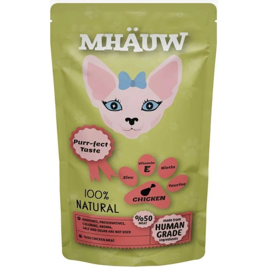 MHAUW - Mhauw Tavuklu 80 gr pouch