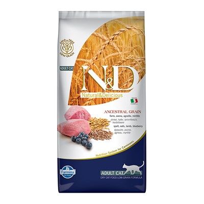 N&D Ancestral Grain Kuzulu Kılçıksız Buğdaylı Yulaflı Yabani Mersinli Kedi Maması 5 Kg