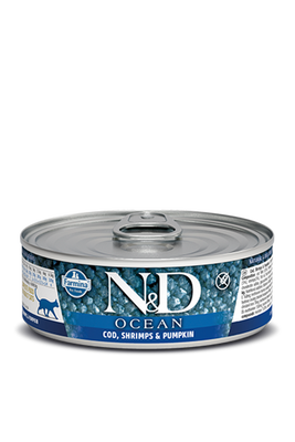 N&D Ocean Morinalı Karidesli Balkabaklı Yaş Kedi Maması 80gr