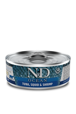 N&D Ocean Tonlu Kalamarlı Karidesli Yaş Kedi Maması 80gr