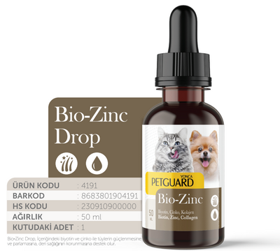 Petguard Bio-Zinc Damla Kedi Köpek 50 ml