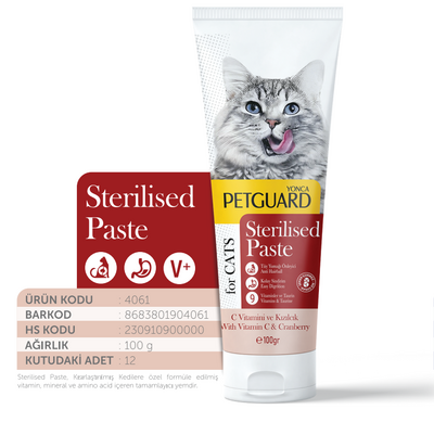 Petguard Sterilised Kedi Köpek Paste 100gr