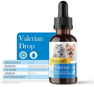 Petguard Valerian Kedi Köpek Damla 50 ml