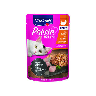 Vitakraft Poesie DeliGelee Kedi Maması Hindili 85gr