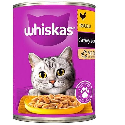 Whiskas Gravy Soslu Tavuklu Kedi Konservesi 400gr